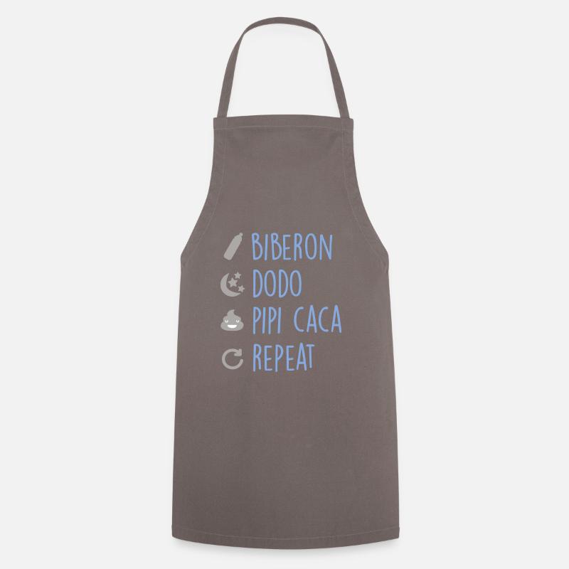 Humour - Vie de bébé - Tablier de cuisine - gris