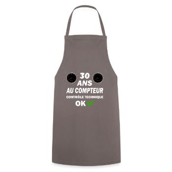 30 ans au compteur contrôle technique ok - Tablier de cuisine - gris - Devant - AI Model Male 185 dark (185cm)