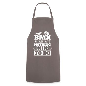 BMX fun gift for bikers - Cooking Apron - grey - Front - AI Model Male 185 dark (185cm)