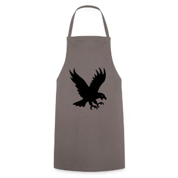 eagle bird of prey predator wild wings feather - Cooking Apron - grey - Front - AI Model Male 185 dark (185cm)