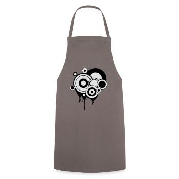 Melt circuits - Cooking Apron - grey - Front - AI Model Male 185 dark (185cm)