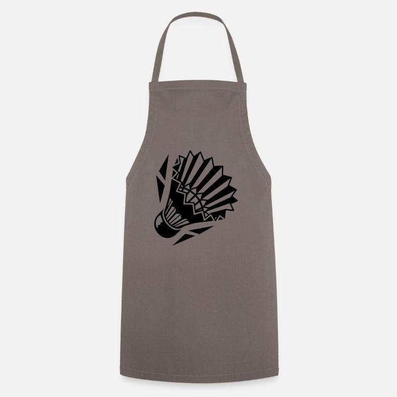 Raquette de badminton Racketlon Shuttlecock Squash - Tablier de cuisine - gris