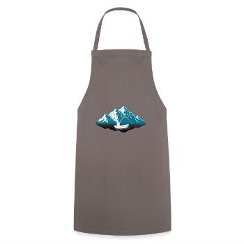 Fishing deep sea fishing fish fishing fisherman angler - Cooking Apron - grey - Front - AI Model Male 185 dark (185cm)