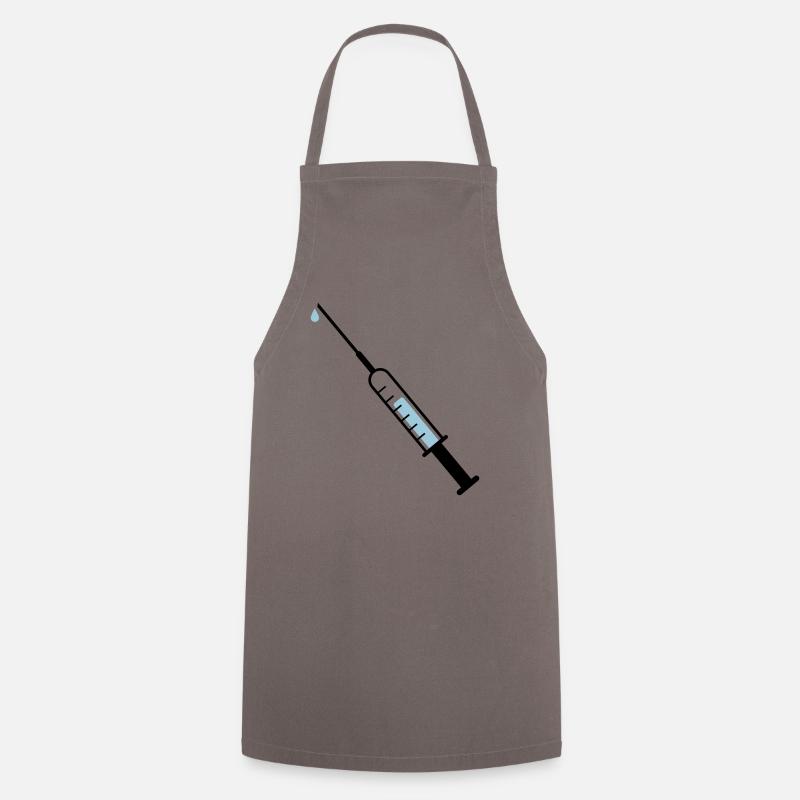 Seringue - Tablier de cuisine - gris