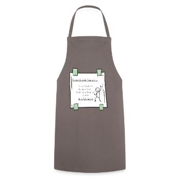 Bester Papa, Vatertag - Kochschürze - Grau - Vorne - AI Model Male 185 dark (185cm)