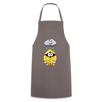 Rain cloud - Cooking Apron - grey - Front - AI Model Male 185 dark (185cm)