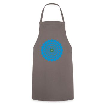 Circle Pattern Art Abstract Magical Gift Cool - Cooking Apron - grey - Front - AI Model Male 185 dark (185cm)