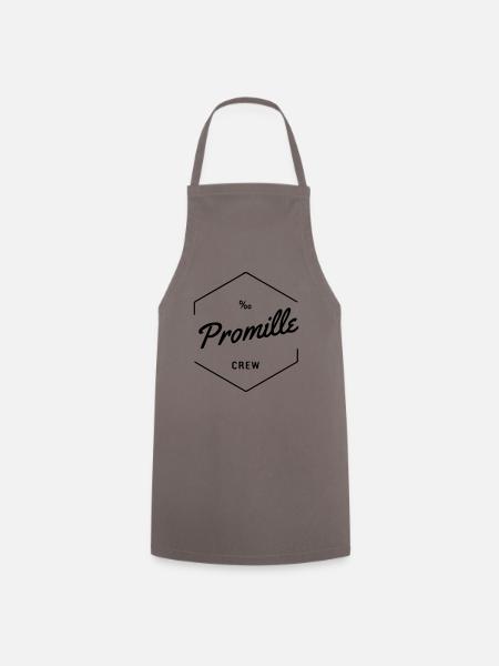 promille - Kochschürze - Grau