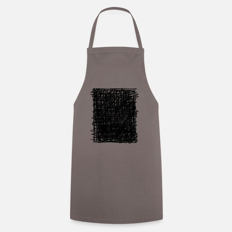 Black Square - Cooking Apron - grey