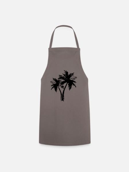 palm trees design - Kochschürze - Grau
