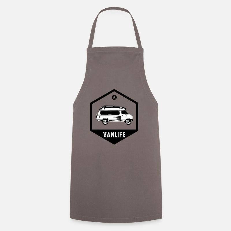 Van life - Camping - Van - Cooking Apron - grey