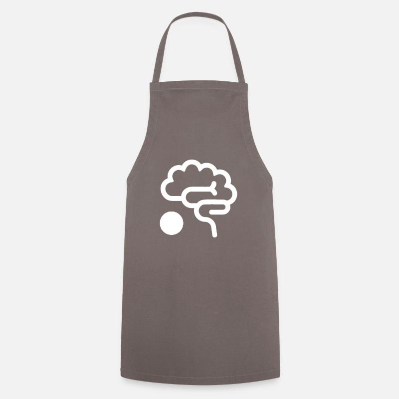 Knowledge - Learning and Mental Strength - LoFa Study - Cooking Apron - grey