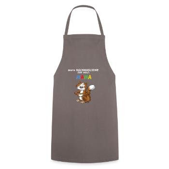 Beste Suchmaschine der Welt: MAMA - Kochschürze - Grau - Vorne - AI Model Male 185 dark (185cm)