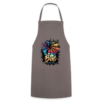 Bali Party Crew Urlaub - Kochschürze - Grau - Vorne - AI Model Male 185 dark (185cm)