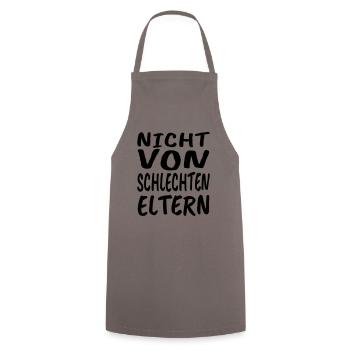 Nicht von schlechten Eltern - Kochschürze - Grau - Vorne - AI Model Male 185 dark (185cm)