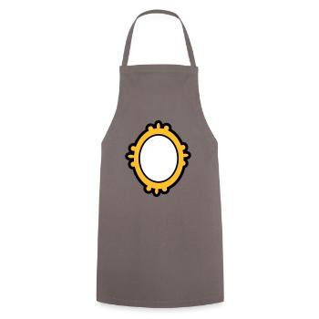 miroir - Tablier de cuisine - gris - Devant - AI Model Male 185 dark (185cm)