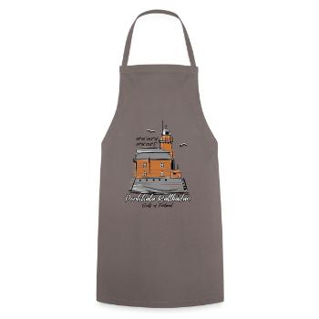 CARROT KALLBÅDA LIGHTHOUSE PRODUCTS AND GIFTS - Cooking Apron - grey - Front - AI Model Male 185 dark (185cm)