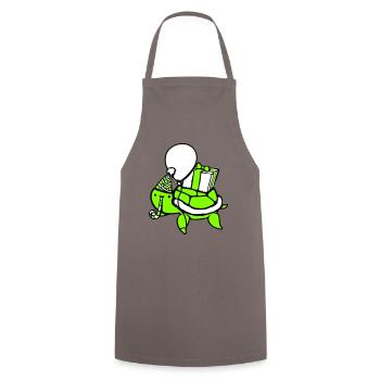 Water Turtle Birthday Party Balloon Hat - Cooking Apron - grey - Front - AI Model Male 185 dark (185cm)