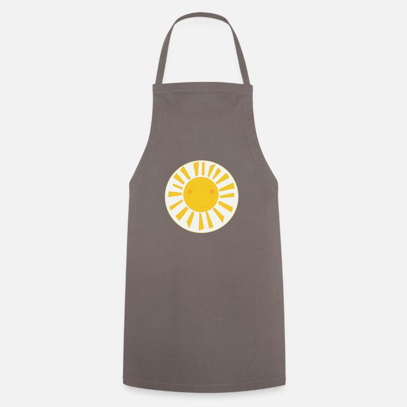 Lucky bear sun - Cooking Apron - grey