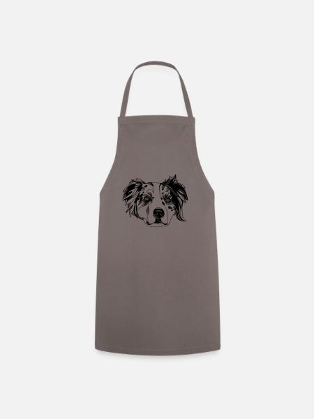 Australian Shepherd - Kochschürze - Grau