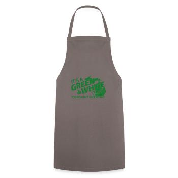 IT'S A GREEN & WHITE THING YOU WOUDL'T UNDERSTAND - Cooking Apron - grey - Front - AI Model Male 185 dark (185cm)
