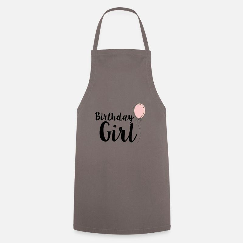Fille dont c'est l'anniversaire - Tablier de cuisine - gris