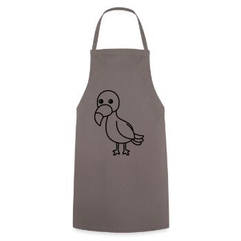 Toucan Comic Animal - Cooking Apron - grey - Front - AI Model Male 185 dark (185cm)