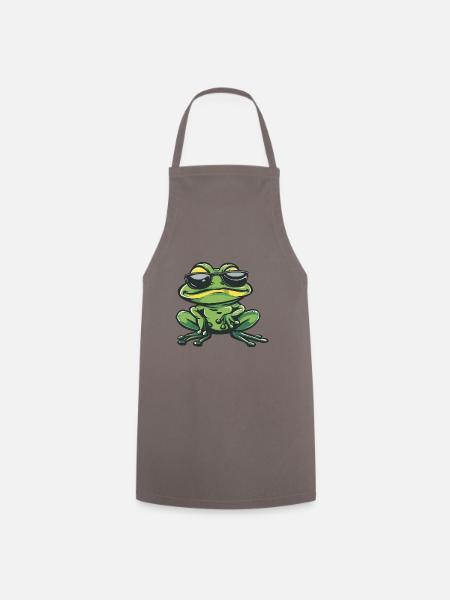 Frosch Cool Comic - Kochschürze - Grau