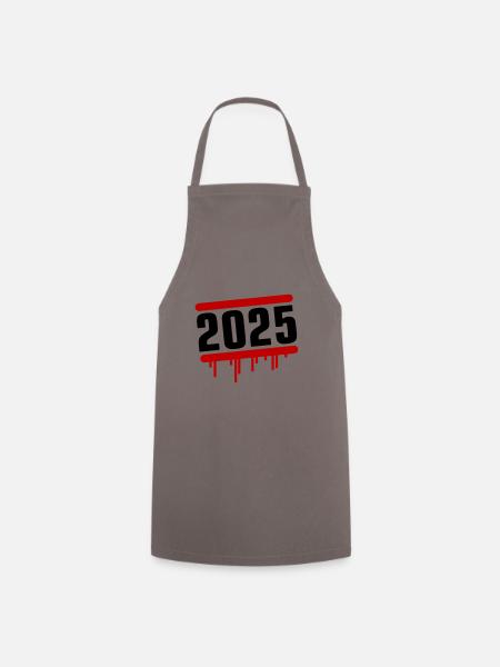 2025 Jahr - Kochschürze - Grau