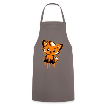 Fuchs Comic - Kochschürze - Grau - Vorne - AI Model Male 185 dark (185cm)