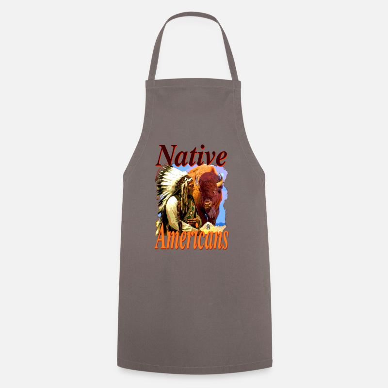 Native Americans 3 - Tablier de cuisine - gris