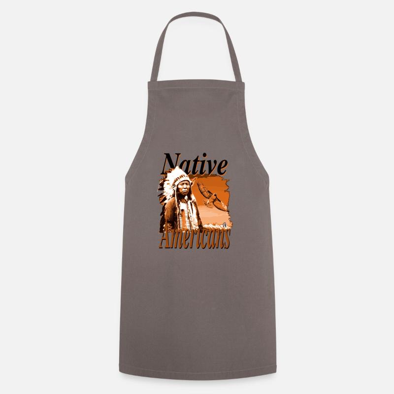 Native Americans 9 - Kochschürze - Grau