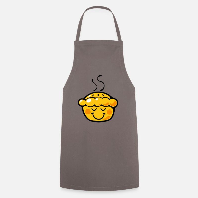 Smiley Pie - Kochschürze - Grau