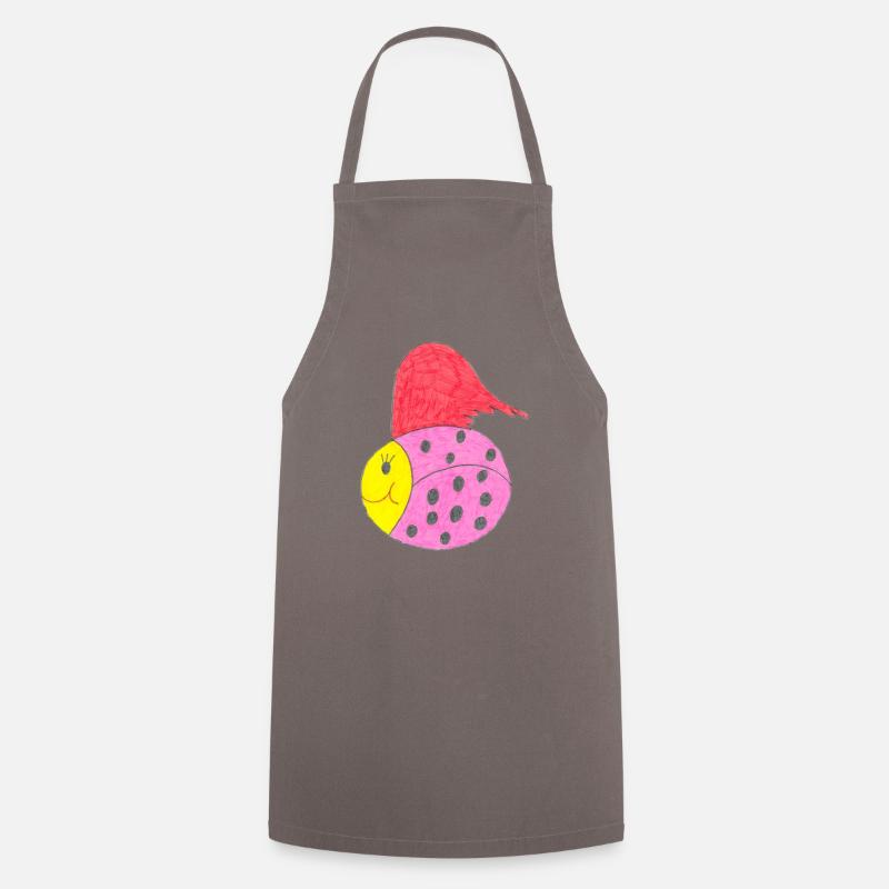 Cute ladybug - Cooking Apron - grey