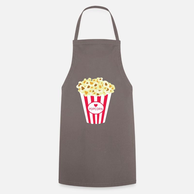 Popcorn - Kochschürze - Grau