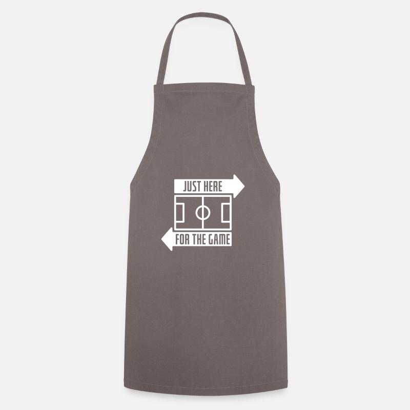 Just here for the game - Cooking Apron - grey