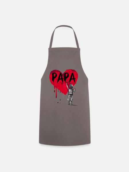 Daddy-son - Cooking Apron - grey