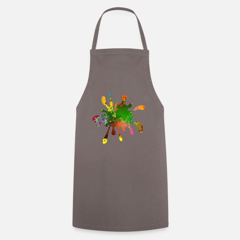 farbklecks - Tablier de cuisine - gris