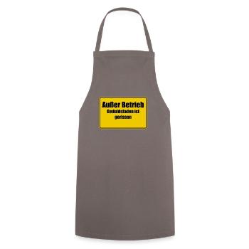 Out of order - Cooking Apron - grey - Front - AI Model Male 185 dark (185cm)