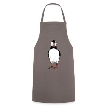 Macareux - Tablier de cuisine - gris - Devant - AI Model Male 185 dark (185cm)