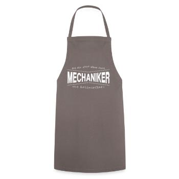 Mechaniker Mechatroniker Handwerker - Kochschürze - Grau - Vorne - AI Model Male 185 dark (185cm)