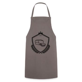 Bread coat of arms - Cooking Apron - grey - Front - AI Model Male 185 dark (185cm)