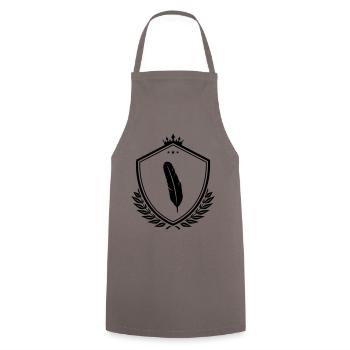 Armoiries des plumes - Tablier de cuisine - gris - Devant - AI Model Male 185 dark (185cm)
