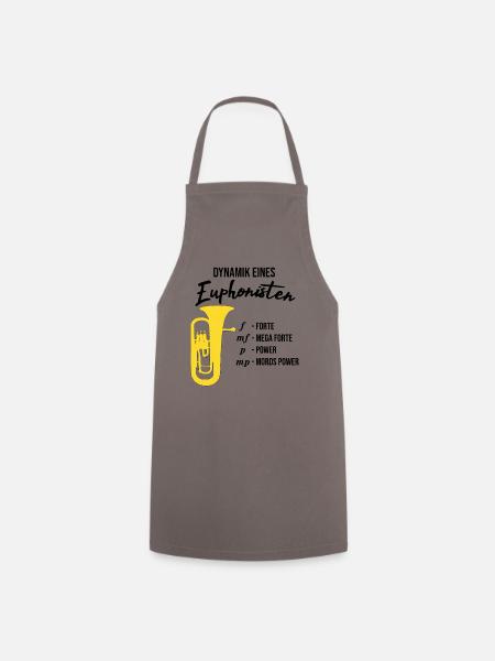 Euphonium - Dynamik eines Euphonisten - Kochschürze - Grau