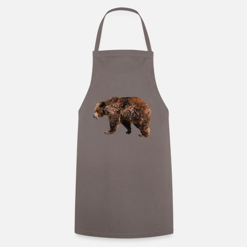 Grizzly bear - Cooking Apron - grey