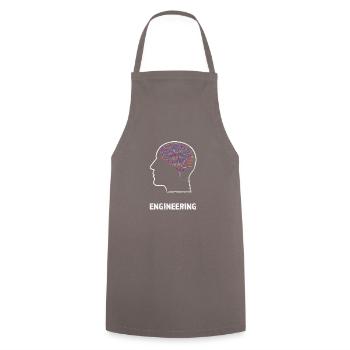 Smart engineer - Cooking Apron - grey - Front - AI Model Male 185 dark (185cm)