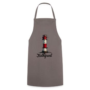 Leuchtturm Flensburger Förde Kalkgrund - Kochschürze - Grau - Vorne - AI Model Male 185 dark (185cm)