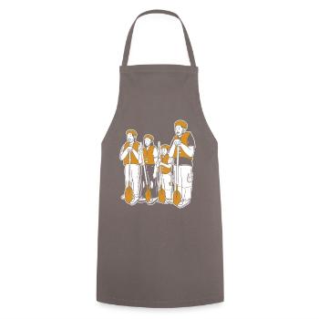 Tenue d’équipe de rafting pour les équipes de navigation de plaisance en montagne - Tablier de cuisine - gris - Devant - AI Model Male 185 dark (185cm)
