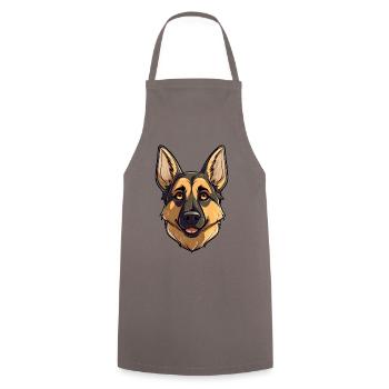 Just A Girl Who Loves German Shepherd for - Cooking Apron - grey - Front - AI Model Male 185 dark (185cm)