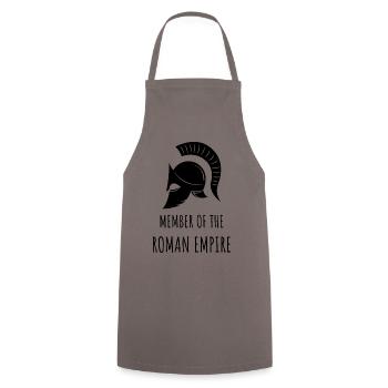 Empire romain - Tablier de cuisine - gris - Devant - AI Model Male 185 dark (185cm)